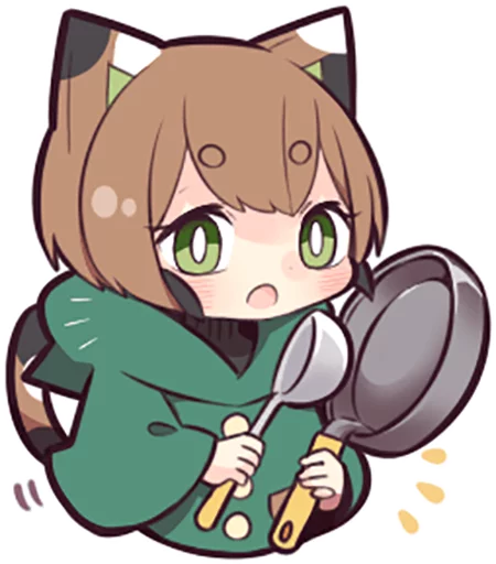 🍳 Стикер «Tortoiseshell Kitten (3)» для Telegram