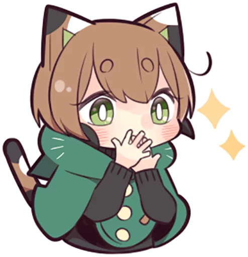 😲 Стикер «Tortoiseshell Kitten (3)» для Telegram