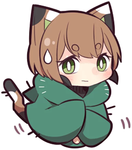 😓 Стикер «Tortoiseshell Kitten (3)» для Telegram
