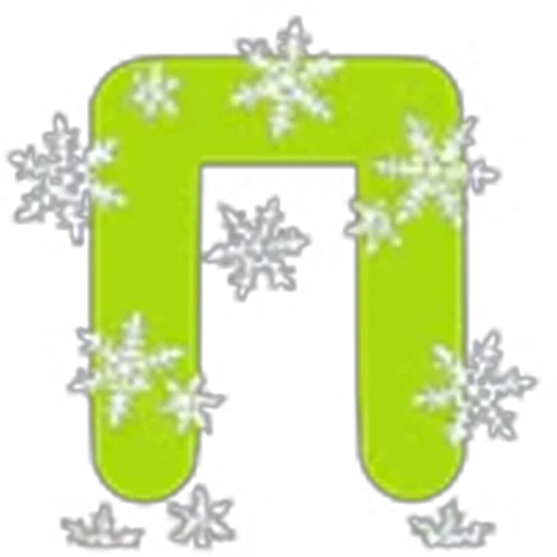 🤩 Эмодзи «Зимний шрифт» для Telegram