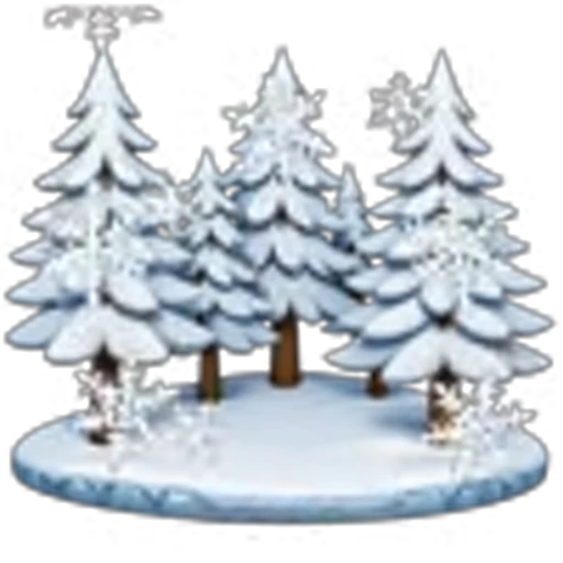 🤩 Эмодзи «Зимний шрифт» для Telegram