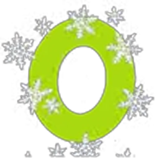 🤩 Эмодзи «Зимний шрифт» для Telegram