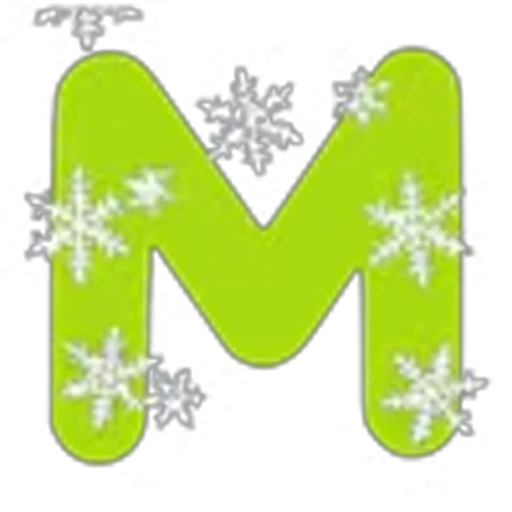 🤩 Эмодзи «Зимний шрифт» для Telegram