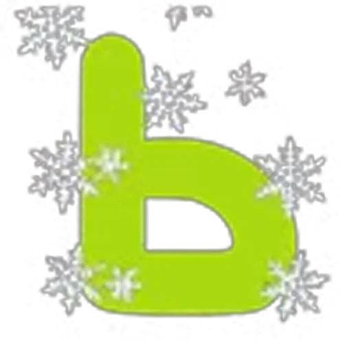 🤩 Эмодзи «Зимний шрифт» для Telegram