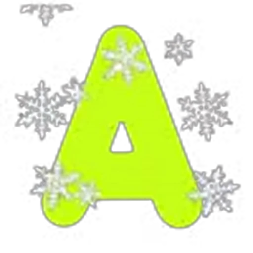 Стикерпак Зимний шрифт для Telegram