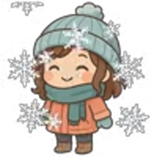 🤩 Эмодзи «Зимний шрифт» для Telegram