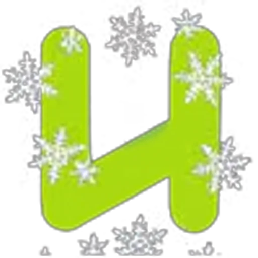 🤩 Эмодзи «Зимний шрифт» для Telegram