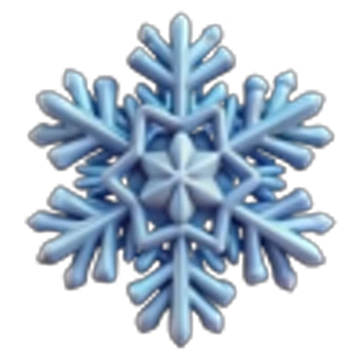 ❄️ Эмодзи «Снежинки» для Telegram