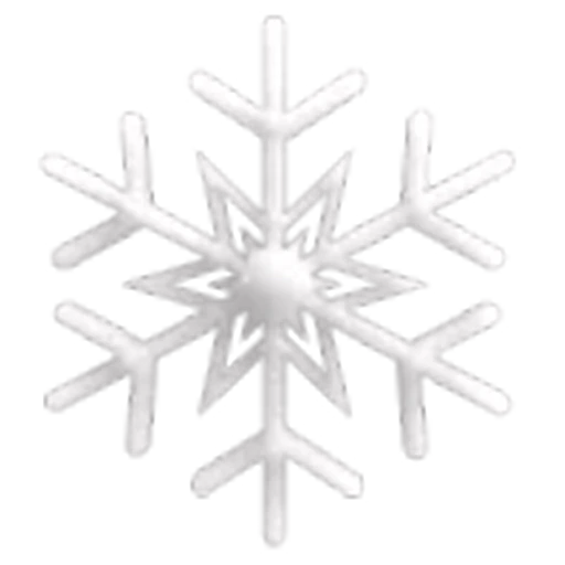 ❄️ Эмодзи «Снежинки» для Telegram