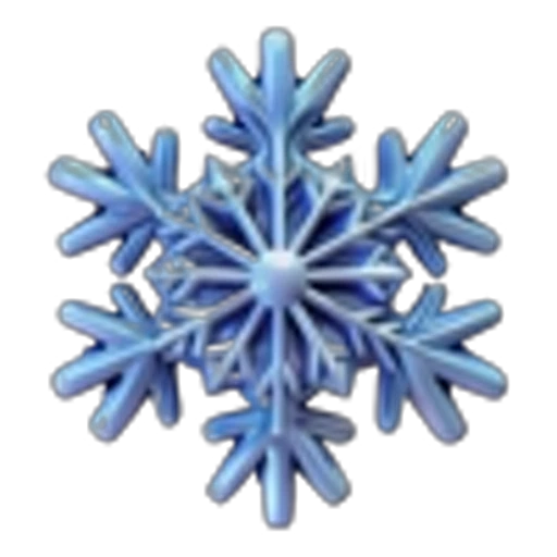 ❄️ Эмодзи «Снежинки» для Telegram