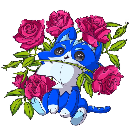 🌹 Стикер «Toshi Base» для Telegram