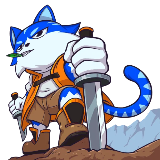 ⚔️ Стикер «Toshi Base» для Telegram