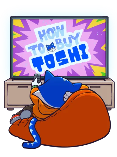 📺 Стикер «Toshi Base» для Telegram