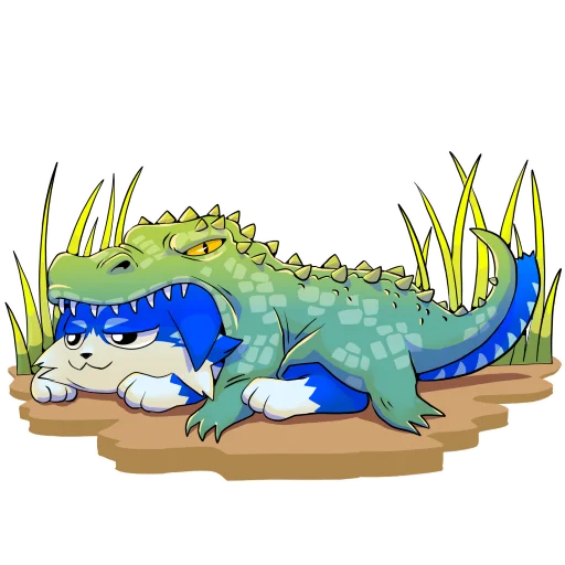 🐊 Стикер «Toshi Base» для Telegram