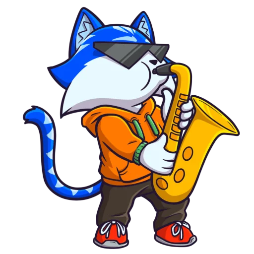🎷 Стикер «Toshi Base» для Telegram
