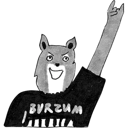 🤘 Стикер «На тёмную сторону» для Telegram