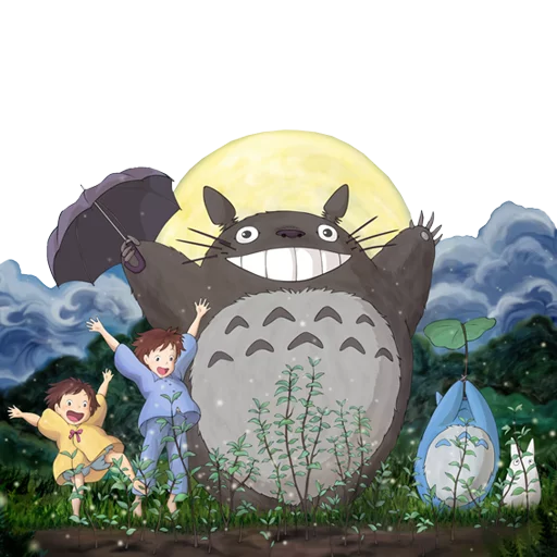 Стикерпак Tonari no Totoro для Telegram