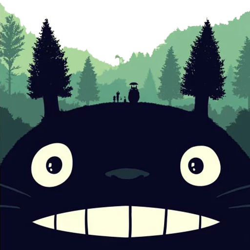 🌲 Стикер «Tonari no Totoro» для Telegram