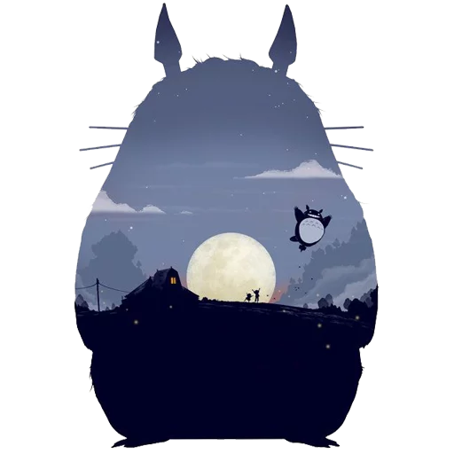 🌕 Стикер «Tonari no Totoro» для Telegram