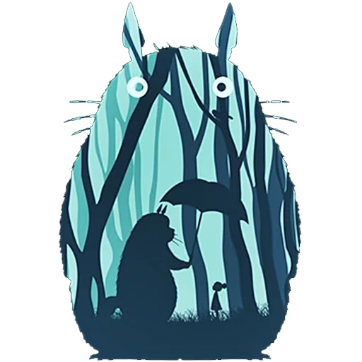 👀 Стикер «Tonari no Totoro» для Telegram