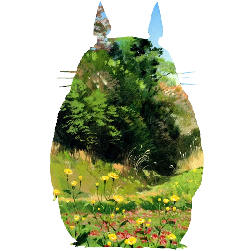 🌼 Стикер «Tonari no Totoro» для Telegram