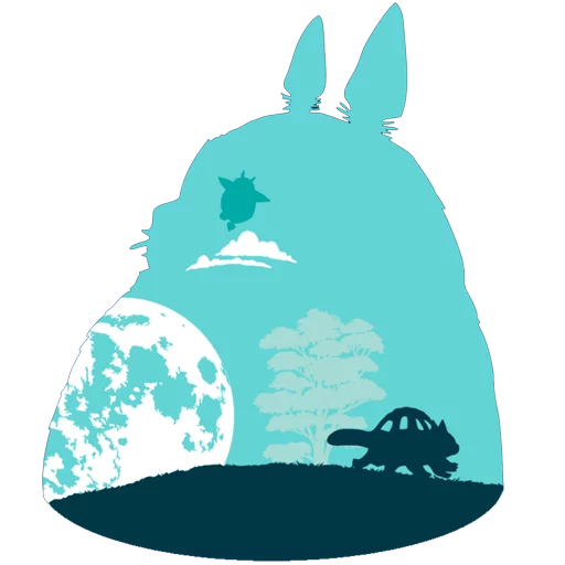 🐈 Стикер «Tonari no Totoro» для Telegram