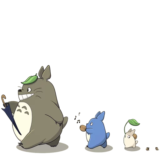 🌰 Стикер «Tonari no Totoro» для Telegram