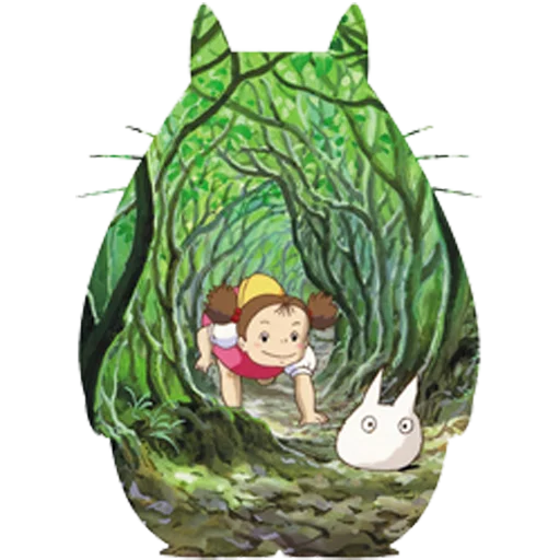 🌿 Стикер «Tonari no Totoro» для Telegram