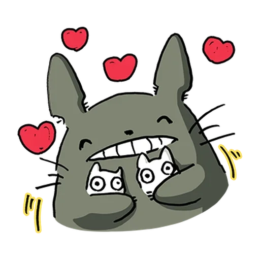 Стикерпак Tottoro Style для Telegram