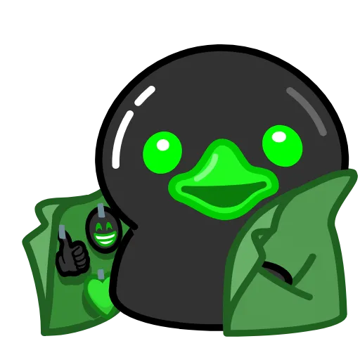 🤭 Стикер «Toxic Duck Токсичный Утя» для Telegram