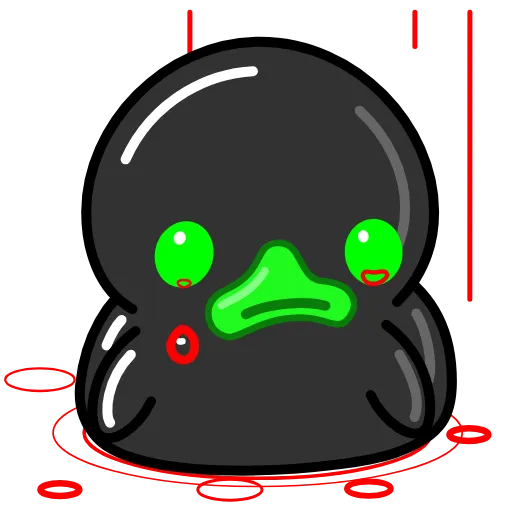 😢 Стикер «Toxic Duck Токсичный Утя» для Telegram