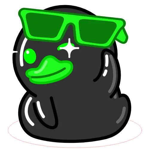 😎 Стикер «Toxic Duck Токсичный Утя» для Telegram