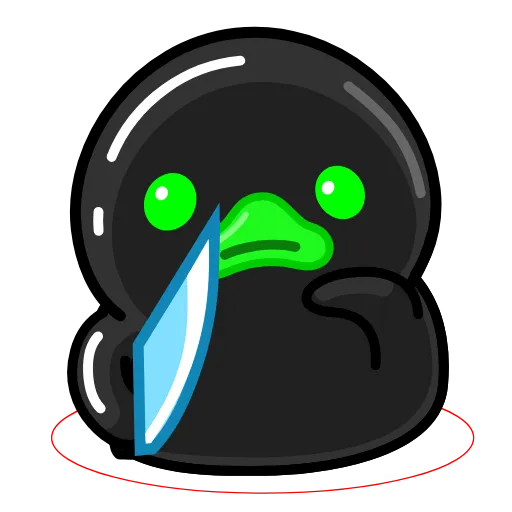 😠 Стикер «Toxic Duck Токсичный Утя» для Telegram