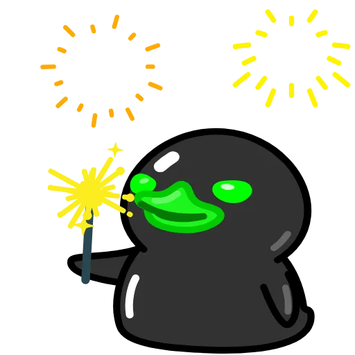 🎆 Стикер «Toxic Duck Токсичный Утя» для Telegram