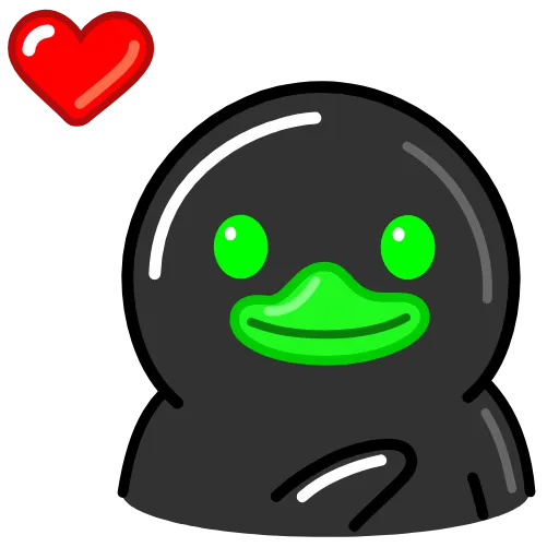 😍 Стикер «Toxic Duck Токсичный Утя» для Telegram