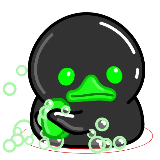 🧼 Стикер «Toxic Duck Токсичный Утя» для Telegram