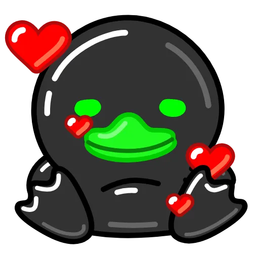 🥰 Стикер «Toxic Duck Токсичный Утя» для Telegram