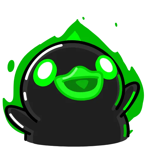 😈 Стикер «Toxic Duck Токсичный Утя» для Telegram