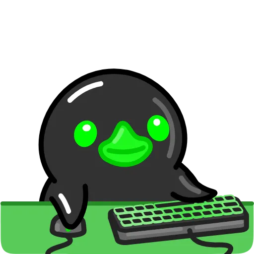 🖱 Стикер «Toxic Duck Токсичный Утя» для Telegram