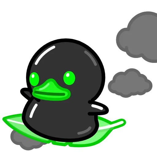 🍃 Стикер «Toxic Duck Токсичный Утя» для Telegram