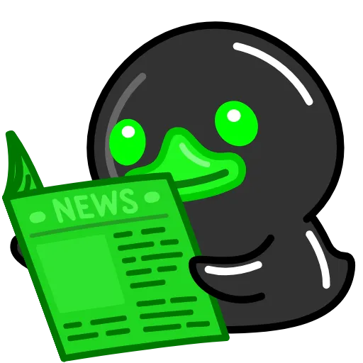 📰 Стикер «Toxic Duck Токсичный Утя» для Telegram