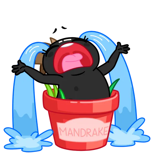 🥲 Стикер «Toxic Mandrake» для Telegram