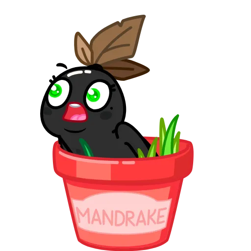 😱 Стикер «Toxic Mandrake» для Telegram