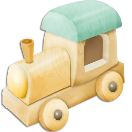 🚂 Стикер «Wooden Toys» для Telegram