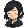 😞 Эмодзи «Аниме тян» для Telegram