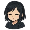 😞 Эмодзи «Аниме тян» для Telegram