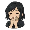 😭 Эмодзи «Аниме тян» для Telegram