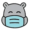 😷 Эмодзи «Бегемот» для Telegram