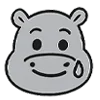 😅 Эмодзи «Бегемот» для Telegram
