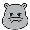 😡 Эмодзи «Бегемот» для Telegram
